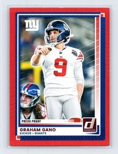 Graham Gano New York Giants 2025 Donruss #230 Press Proofs Red