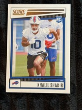 2022 Panini Score Football Khalil Shakir Rookie Card #394 Buffalo Bills WR NFL T