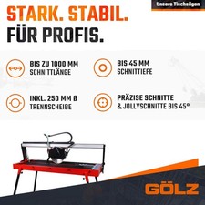 GÖLZ TC 250 Brückenkopf Fliesen-Schneidmaschine Fliesen-Schneider Nass-Säge