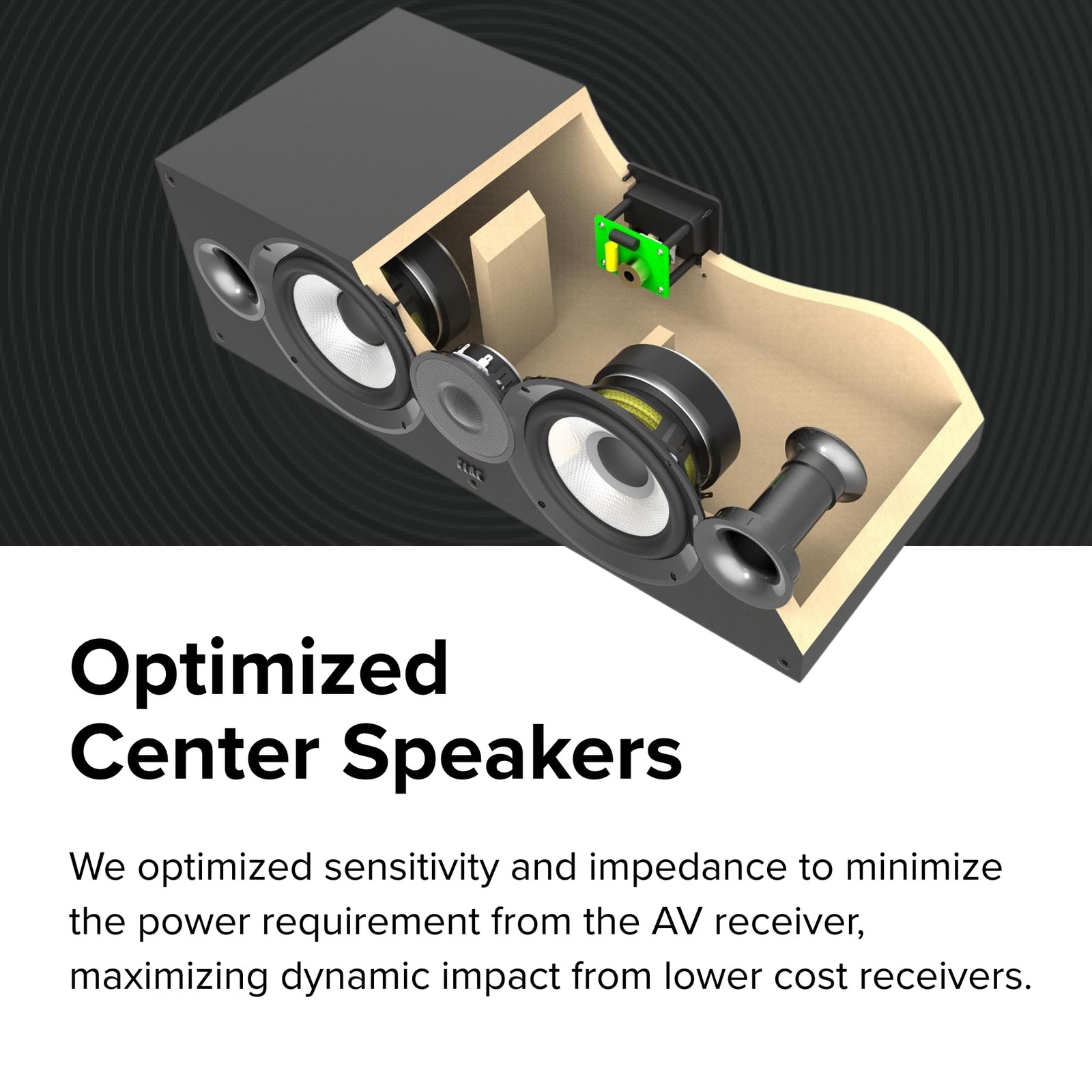 Elac DC62-BK 6.5" Center Speaker - Black