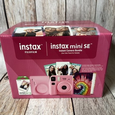 Instax FujiFilm Instax Mini SE Instant Camera Bundle Color- Pink
