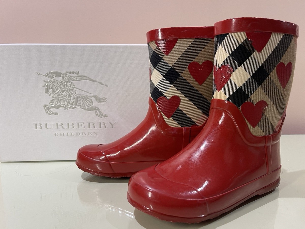 キッズシューズ BURBERRY LONDON 女児 ブーツ 17cm