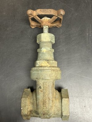Antique Lunkenheimer Gate Valve 300 PSI Steampunk (S63)