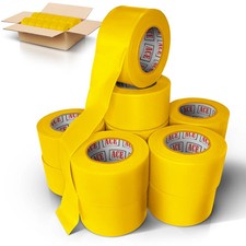 Yellow Flagging Tape - Non-Adhesive 24 Pack - 1.5" Width, 150' Length, 2 Mil
