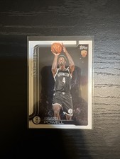 2025-26 Topps Drake Powell Rookie Card #222 Brooklyn Nets