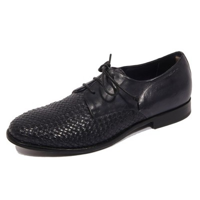G0950 scarpa allacciata ALEXANDER HOTTO blue vintage leather shoe men