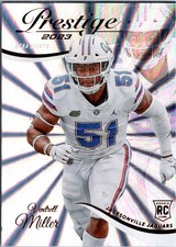 2023 Panini Prestige #386 Ventrell Miller Xtra Points Sunburst