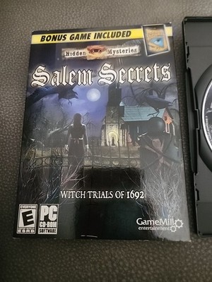 Salem Secrets Video Game PC Gunnar Games Hidden Mysteries Witch Trials of 1692