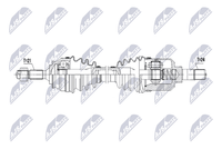 Antriebswelle Vorderachse Links FüR CitroËN Peugeot C3 Ii / Origin Iii C4 Cactus