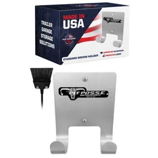 PP3187 Aluminum Broom Holder Hanger for Enclosed Trailer Garage Shop Storage