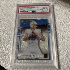 2020 Panini Chronicles Justin Herbert Clearly Donruss Rated Rookie PSA 10
