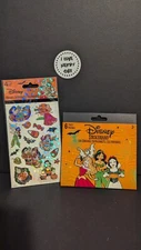 Disney Princess HALLOWEEN - Lot Of 2 - Sticker Book & Prism/Glossy Pack