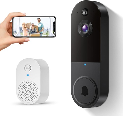 Videocitofono wireless Smart Wi-Fi telecamera di sicurezza campanello campanello ingresso e uscita - Foto 3 di 29