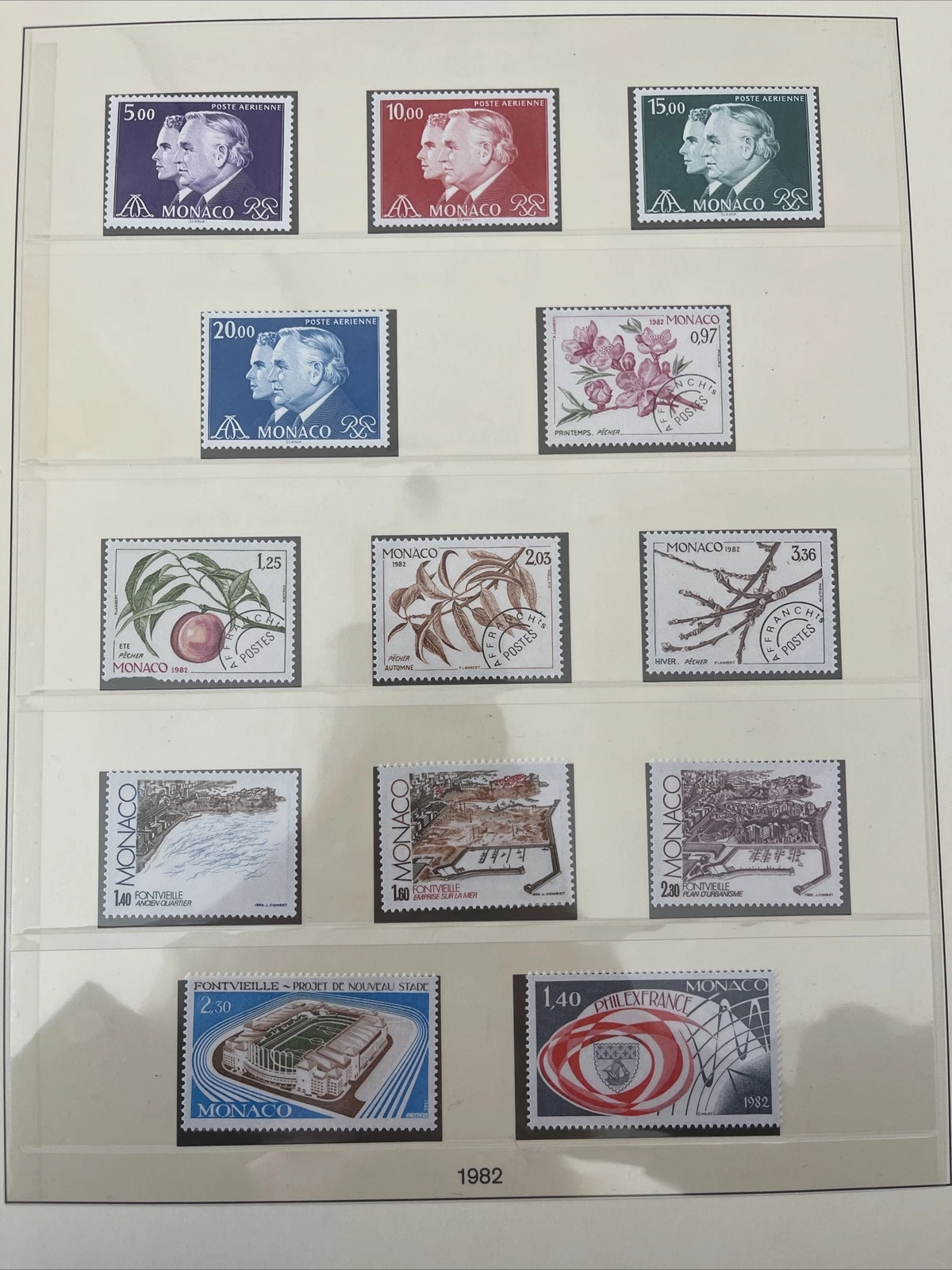Timbres Monaco Neuf Lindner No.186 1982 Page 101