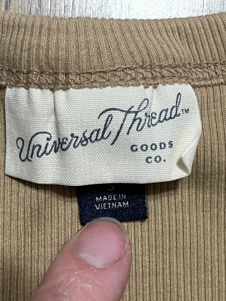 Camiseta sin mangas Universal Thread, para mujer talla pequeña, tostada, sin mangas Foto 3 de 4