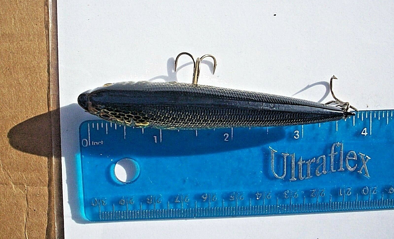 1pc NATURAL 3.5" CIGAR MINNOW Rattles Bass Fishing Baits WALKING