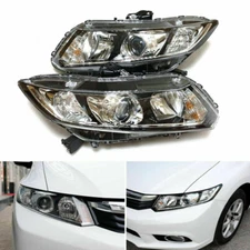 For Honda Civic 2012-2015 Factory Style Front Halogen Lamp Headlights Assembly