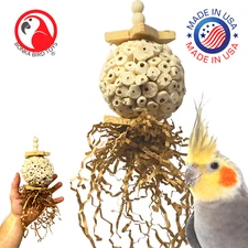 Sola Star Natural Small Medium Chew Bird Toy Conures African Greys Cockatiels