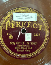 Billy Jones / Ernest Hare - Stay Out of the South / Merry Go Round- Perfect Duet