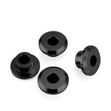 Black Handlebar Riser Bushings For Harley Heritage Softail Low Rider 2018-2025