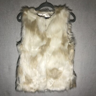 Miss Selfridge Faux Fur Vest, Size New With Tags