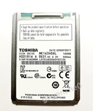 1.8'' Toshiba 160GB MK1634GAL ZIF Hard Disk Drive For Apple iPod 7th Gen Classic