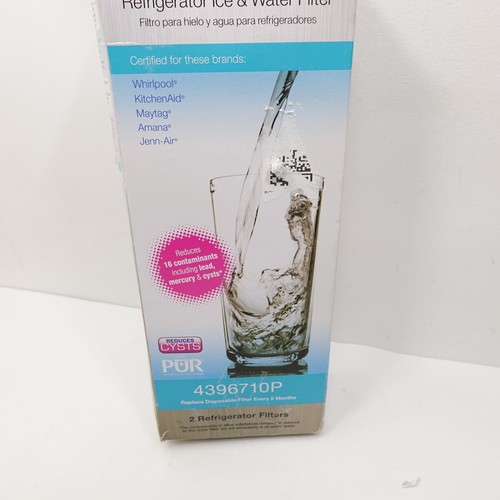 2 New GENUlNE Whirlpool 4396710 Pur Refrigerator Water & Ice Replacement Filter - Picture 3 of 3