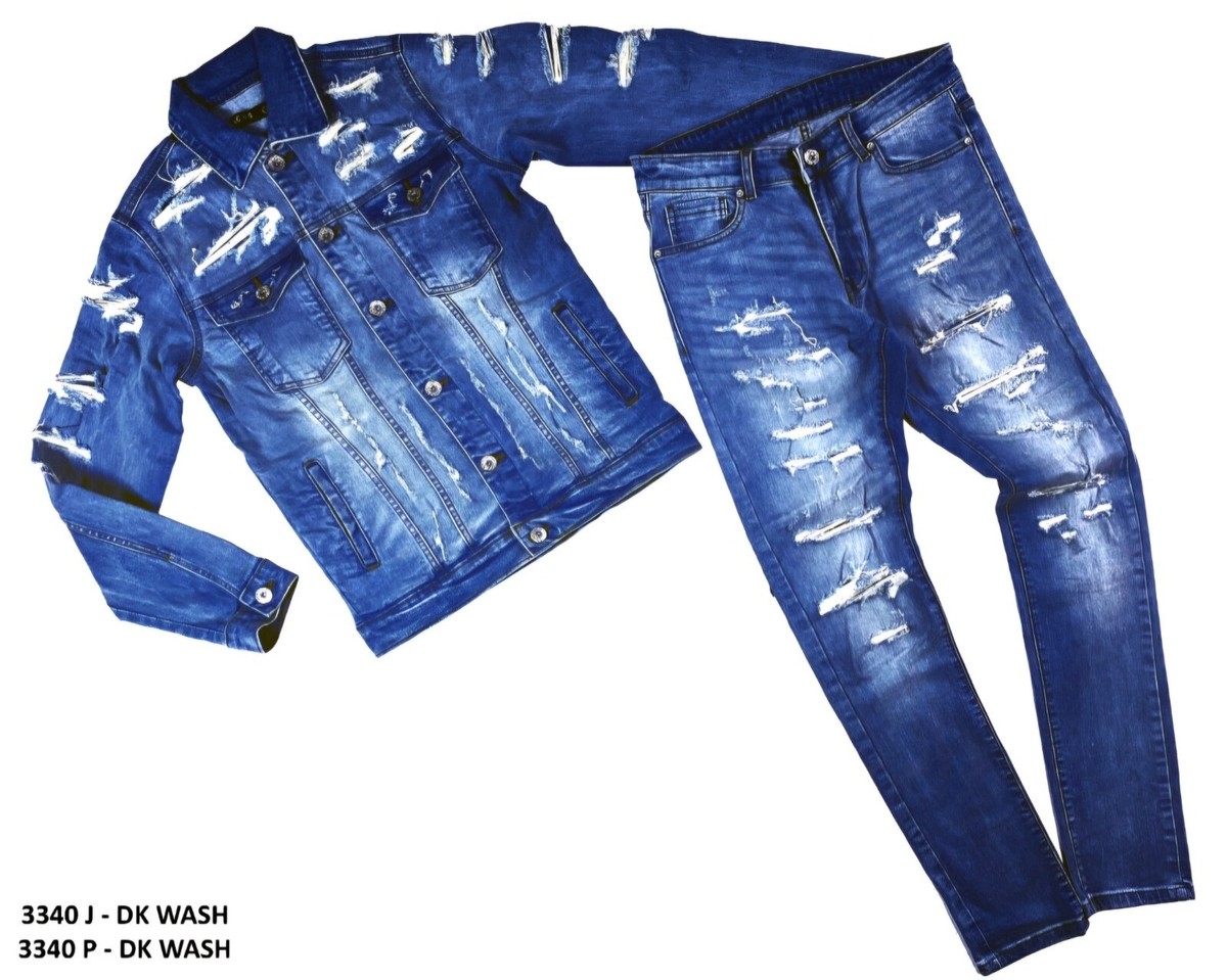 【Anyone more】Hans Biker Washing Denim Jacket Oversized Dirty Wash Carpenter Denim Biker Jacket