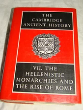 1969 Cambridge Ancient History v VII Hellenistic Monarchies & Rise of Rome Book