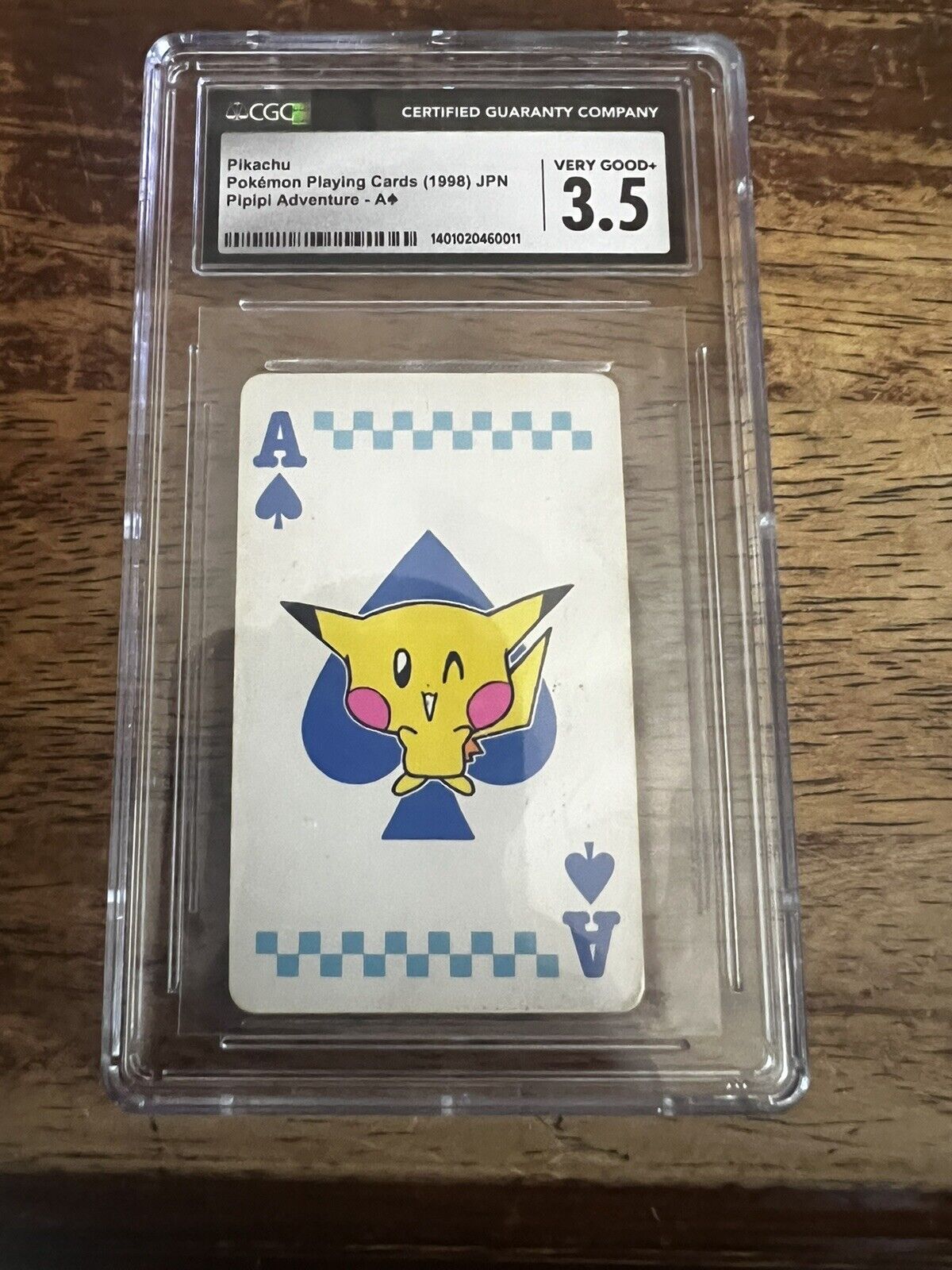 Pipipi Adventure Pikachu Ace Of Spades Cgc 3.5 Pop 1 Very Rare!!!