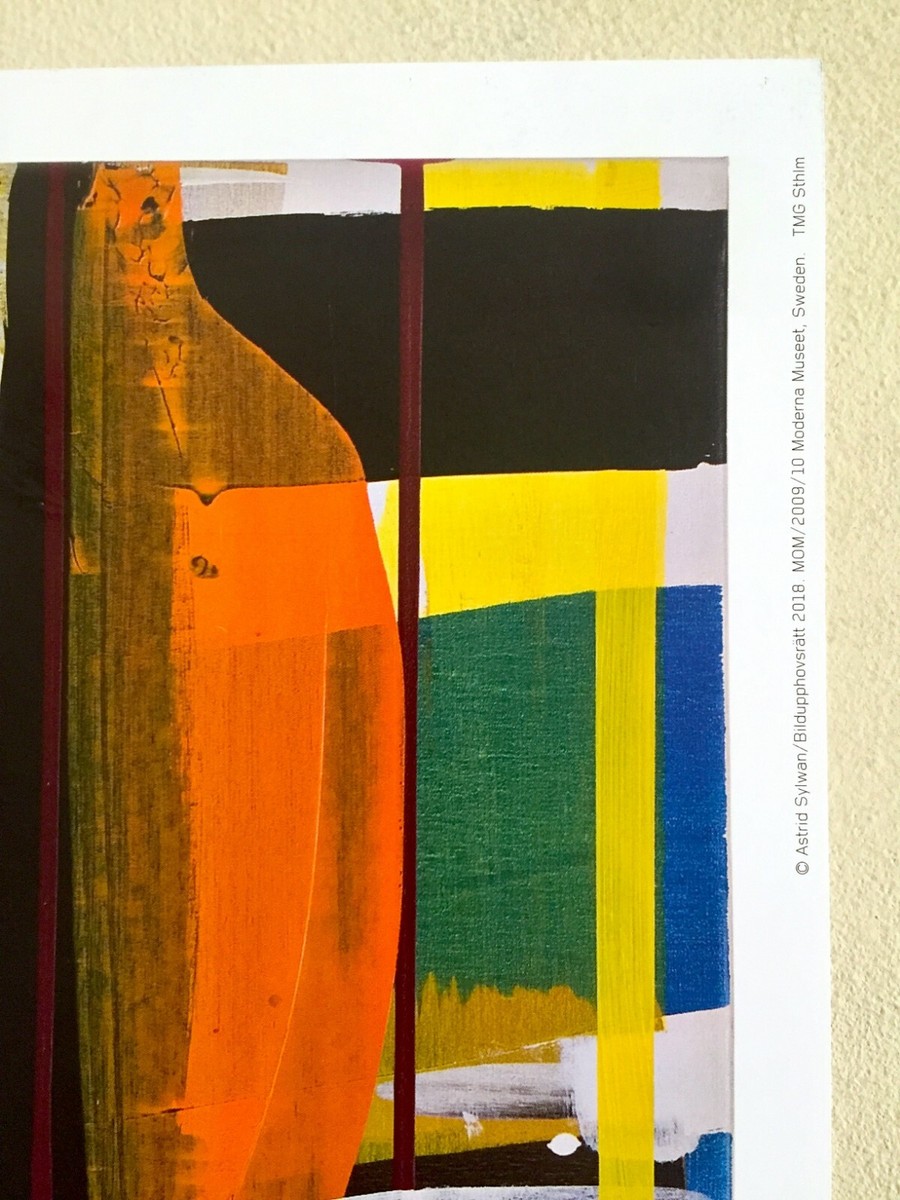 ポスター Astrid Sylwan アートプリント 2008年 スウェーデン ASTRID SYLWAN ABSTRACT LITHO PRINT SWEDEN MUSEUM POSTER 