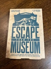 Escape From The Museum Mini Escape Room Card Game Professor Puzzle NEW Sealed