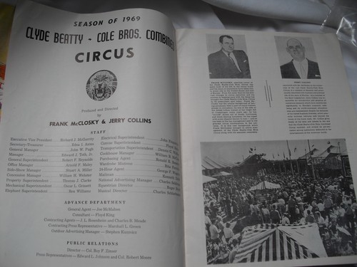 CLYDE BEATTY-COLE BROS CIRCUS PROGRAMM 1969 ~ KOSTENLOSER VERSAND - Bild 3 von 9