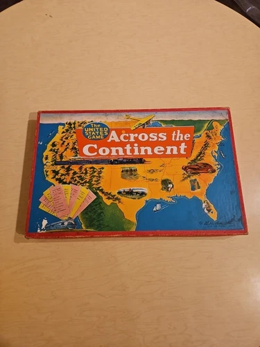 Vintage 1935 Across the Continent Board Game Parker Brothers