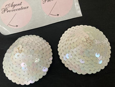 Agent Provocateur copri capezzoli in pelle paillettes pasticcini NUOVI niplets PERLA ghita