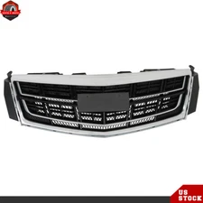 Black&Sliver For 2013-2017 Cadillac XTS Front Bumper Upper Radiator Grille Grill