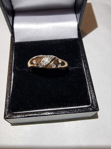 Antique Diamond Ring Yellow Gold Hallmarked Fabulous White Diamonds ☆☆SALE ON☆☆ - Picture 5 of 7