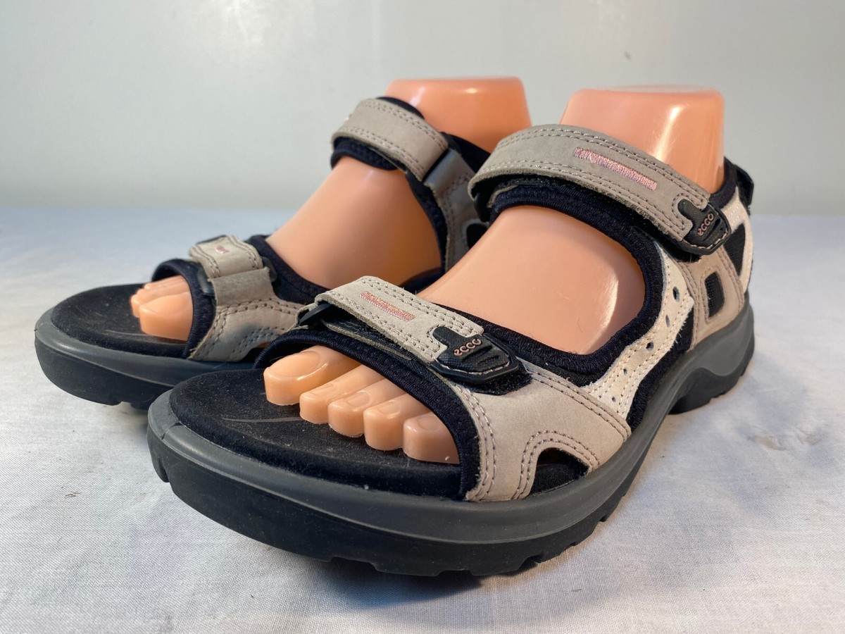 Ecco Yucatan Sandals Women's Beige Leather Comfort EU 40 (US