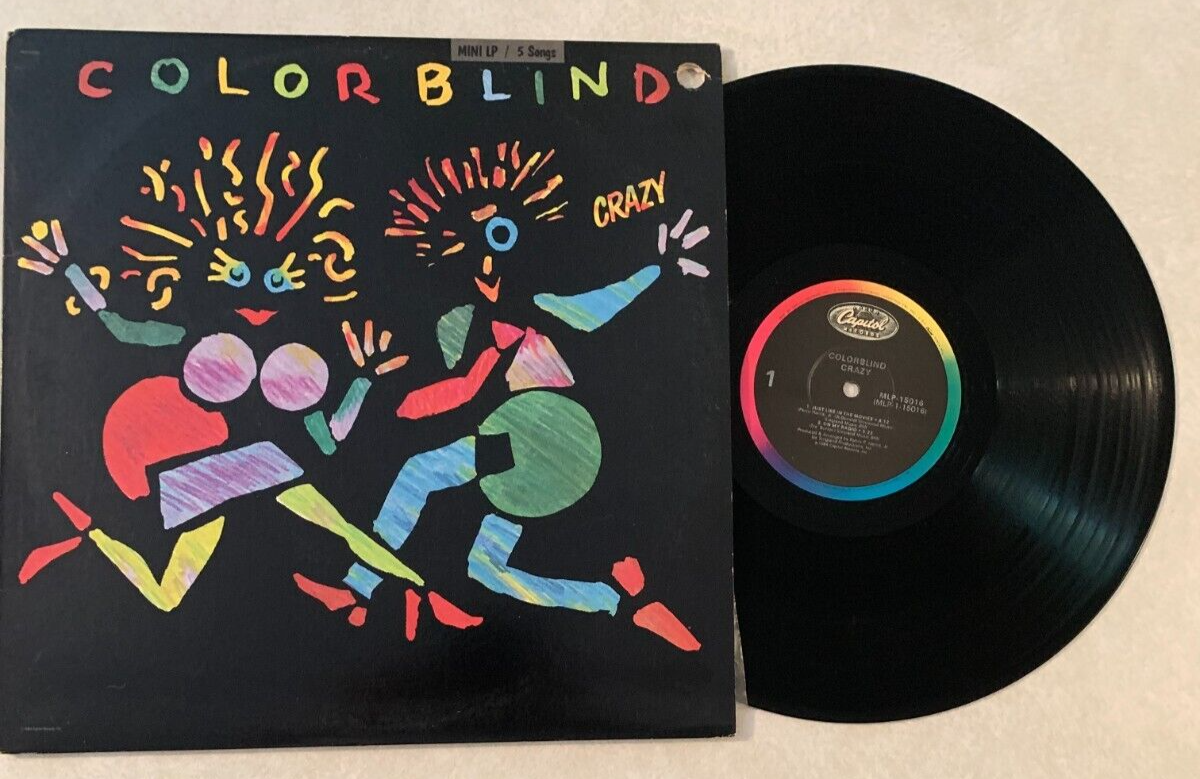 COLOR BLIND Crazy CAPITOL LP MLP-15016 Vinyl Record Album Cut Out 