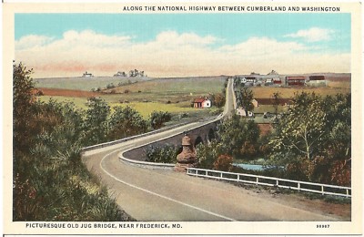 Old Jug Bridge on National Highway Near Frederick MD Postcard