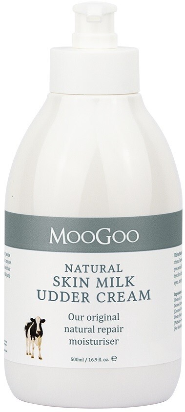 MooGoo Natural Skin Milk Udder Cream - Gentle Moisturiser for Dry Skin - 500g