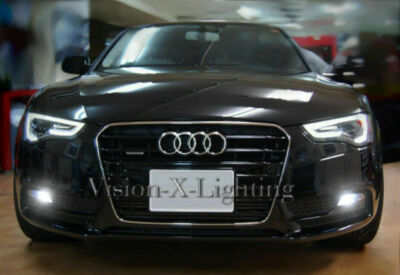 Audi A5 Facelift 2011-2017 Paar Birnen Nebel LED weiß 6000K + Widerstände Canbus