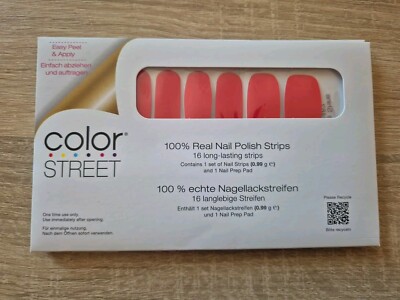 Color Street Colorstreet Nagellackstreifen Carmine Shine 16Stk.  NEU OVP