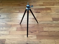 Vintage and HTF "MEI" Brass 4 section Tripod w/ Ball & Socket Swival Head