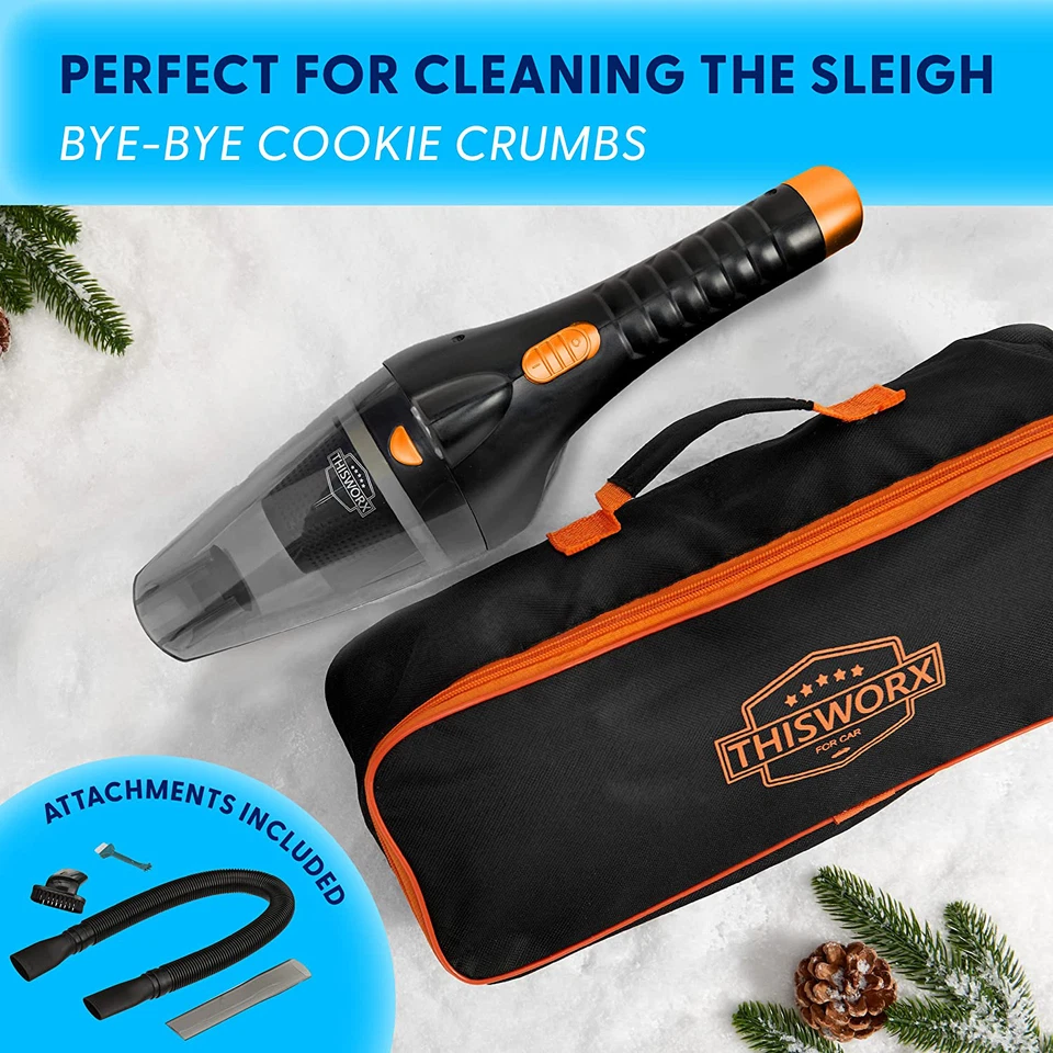 THISWORX Car Vacuum Cleaner - Portable, High Power, Handheld Vacuums W/ 3 Attach - Image 2 of 4