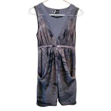 Sparkle & Fade Sleeveless Dress with Studded Neckline XS