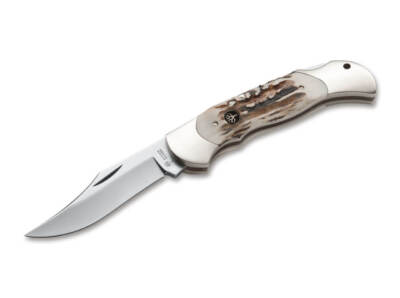 BÖKER Optima Hirschhorn Jagdmesser Hirschhornmesser Taschenmesser - 113004ST
