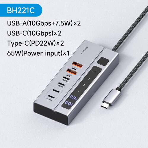 USB C HUB Type-C Docking Station Individual On/Off Switches With LED Display - 第 13/15 張圖片
