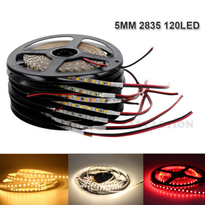 Superbright 5/8mm LED Stripe 2835 120leds/m 12 Volt Streifen Strip flexibel Band
