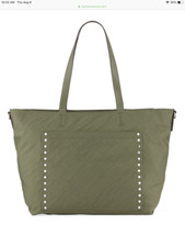 NWT Rebecca Minkoff 295 Logan Nylon Baby Tote Diaper Bag, Olive